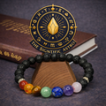 SEVEN CHAKRAS LAVA STONE BRACELET